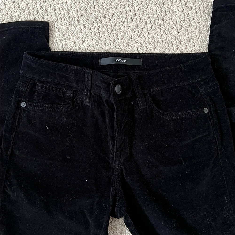 Joe's Jeans Black Corduroy Skinny Jeans